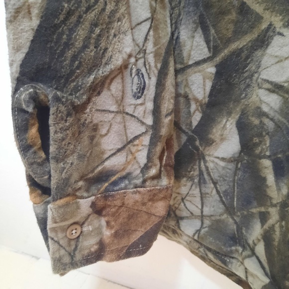 Vintage Codet Button Down Long Sleeve Shirt Realtree Camo Men's XL Made In USA - Picture 3 of 9